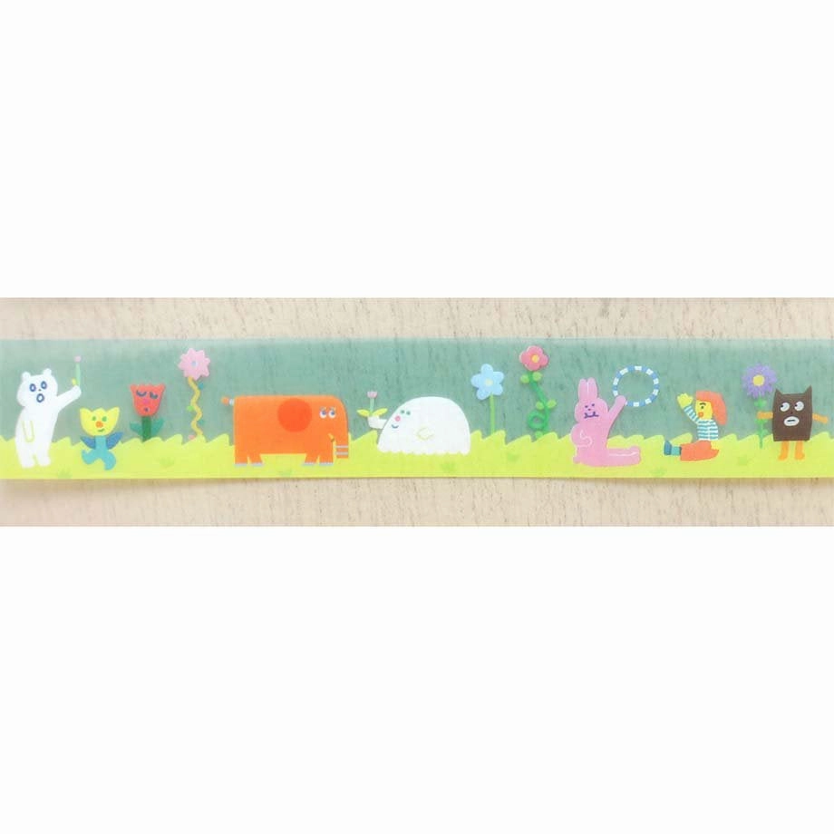 Sunny Days Aiueo Clear Washi Tape deluxe