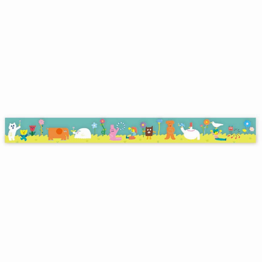 Sunny Days Aiueo Clear Washi Tape portable