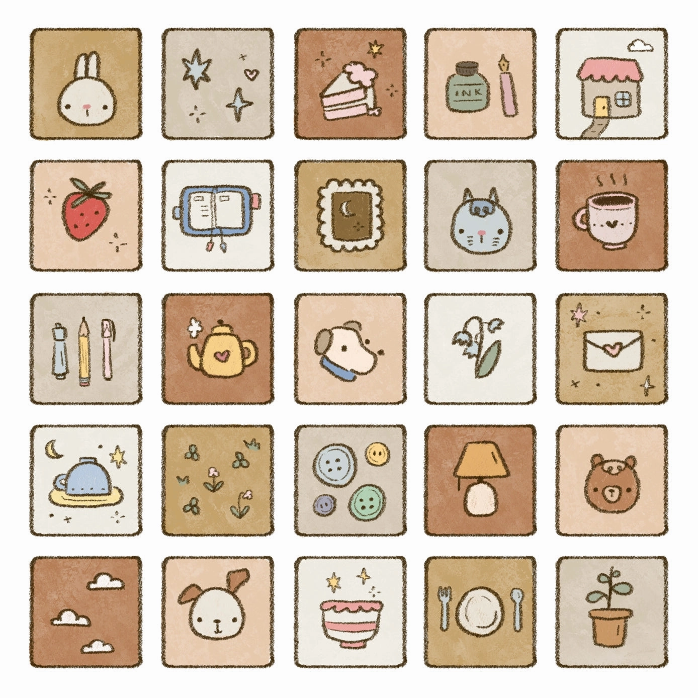 Patchwork Sticker Sheet sealed sleek