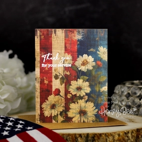 retro square Patriotic Paper & Gems Bundle