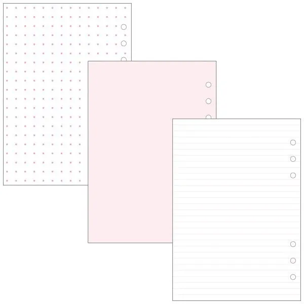 elegant soft Paul & Joe La Papeterie A5 Chrysanthemum Ring Binder Planner