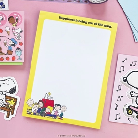 colorful Peanuts One Of The Gang Notepad