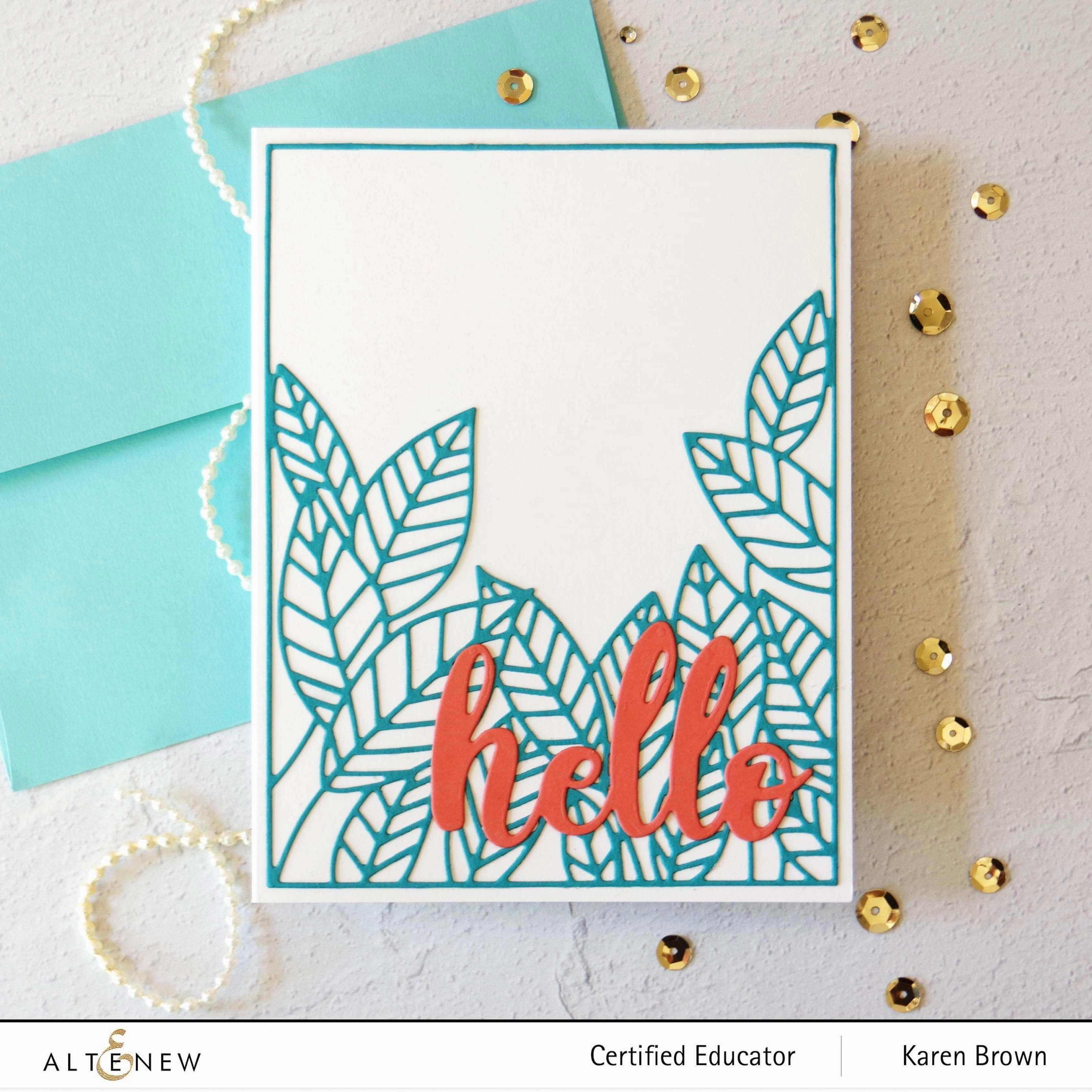 Peeking Leaves Cover Die classic
