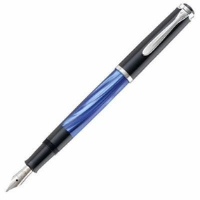Pelikan Classic 205 Blue Marbled Fountain Pen modern fiber