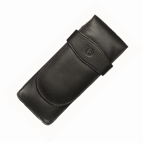 colorful Pelikan Pen Case - Black Leather For 3 Pens