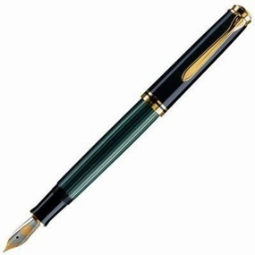 retro bundle Pelikan Souveran 1000 Black/Green Fountain Pen