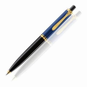 new Pelikan Souveran 400 Blue/Black Ballpoint Pen
