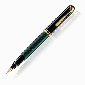 resilient bestselling Pelikan Souveran 400 Green/Black Rollerball Pen