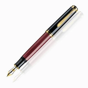 slim Pelikan Souveran 400 Red/Black Fountain Pen