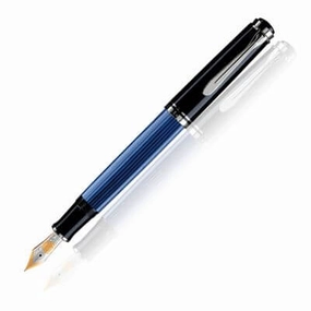 soft Pelikan Souveran 805 Blue/Black Fountain Pen
