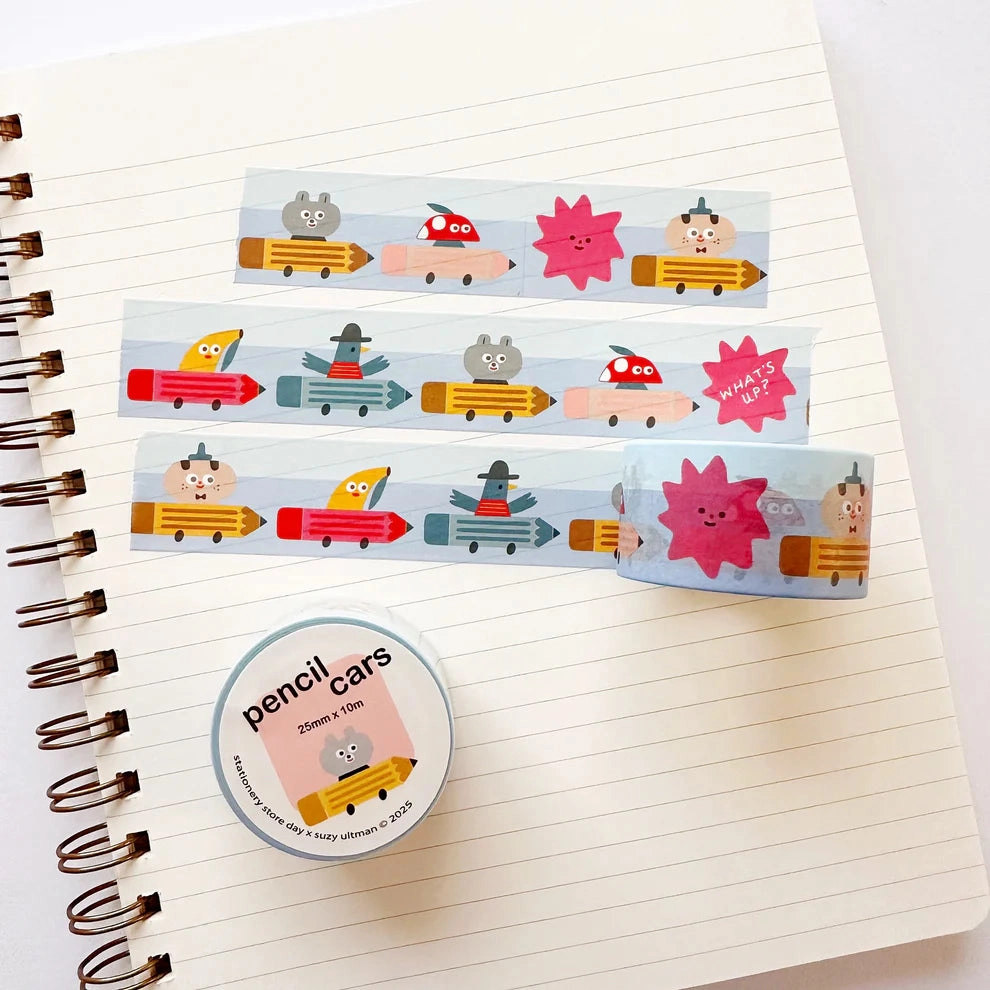 resin small Pencil Cars Ssd Wide Washi Tape