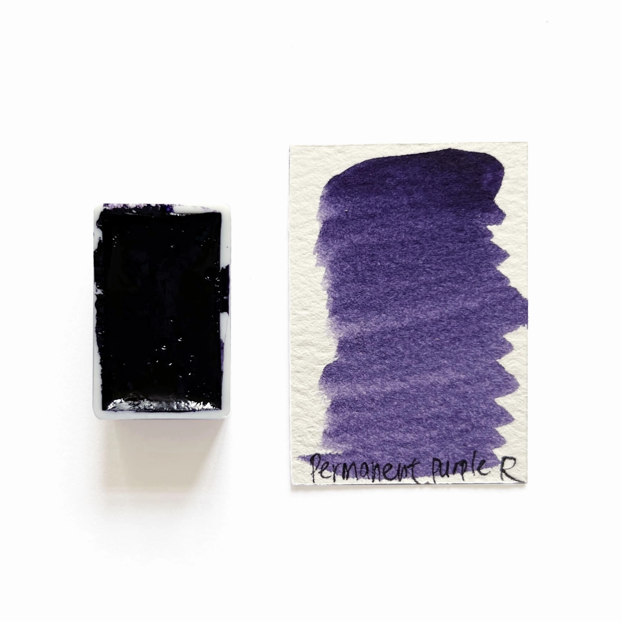 Permanent Violet R Pv23 - Artist Grade Handmade Honey Based Watercolor Paint Full Pan 3.2Ml multipack narrow