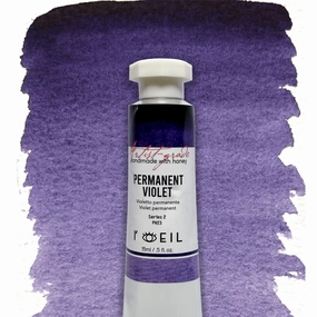 Permanent Violet R Pv23 - Artist Grade Handmade Honey Based Watercolor Tube 15Ml basic sealed