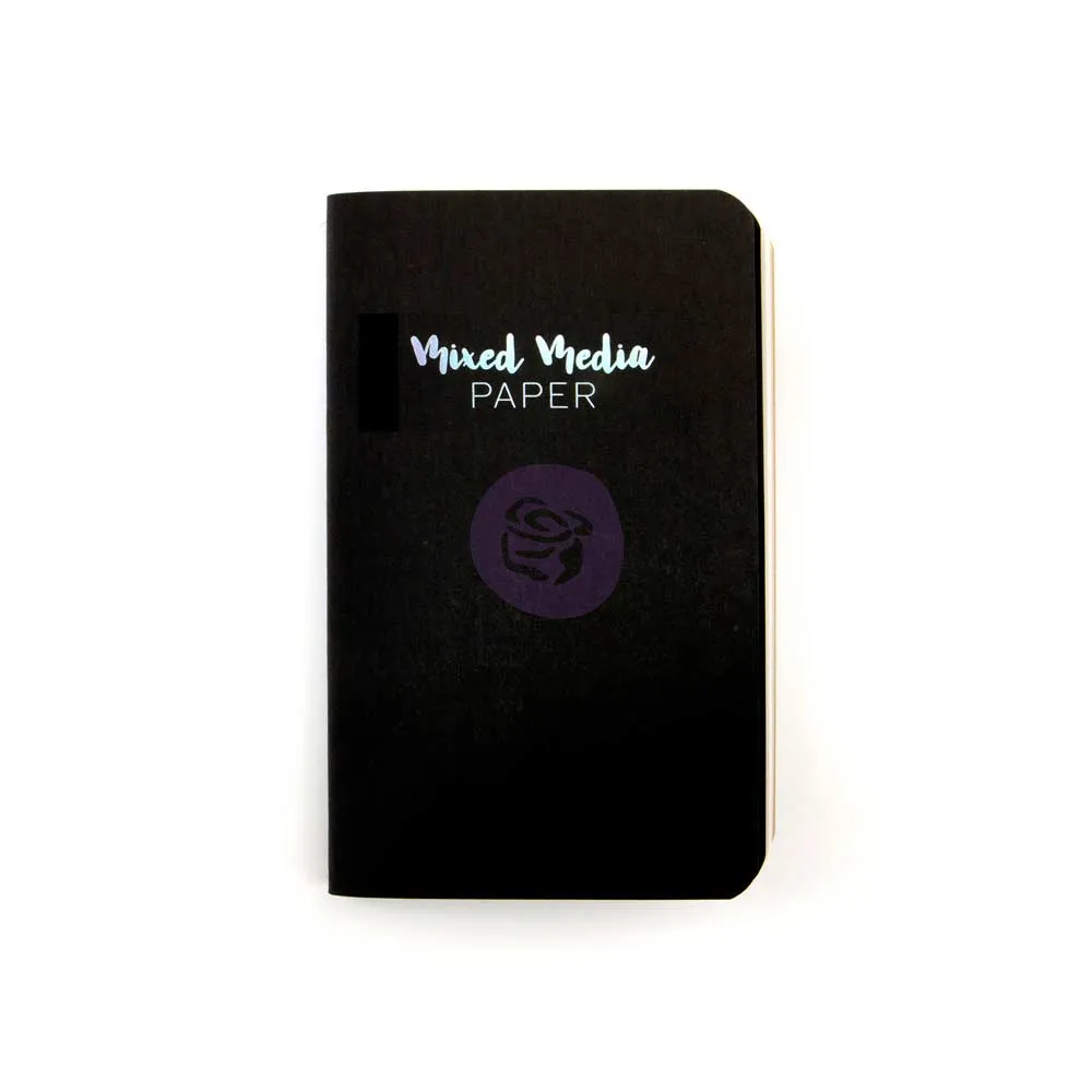 Personal Size Mixed Media Prima Traveler'S Journal Refill Notebook shiny ceramic