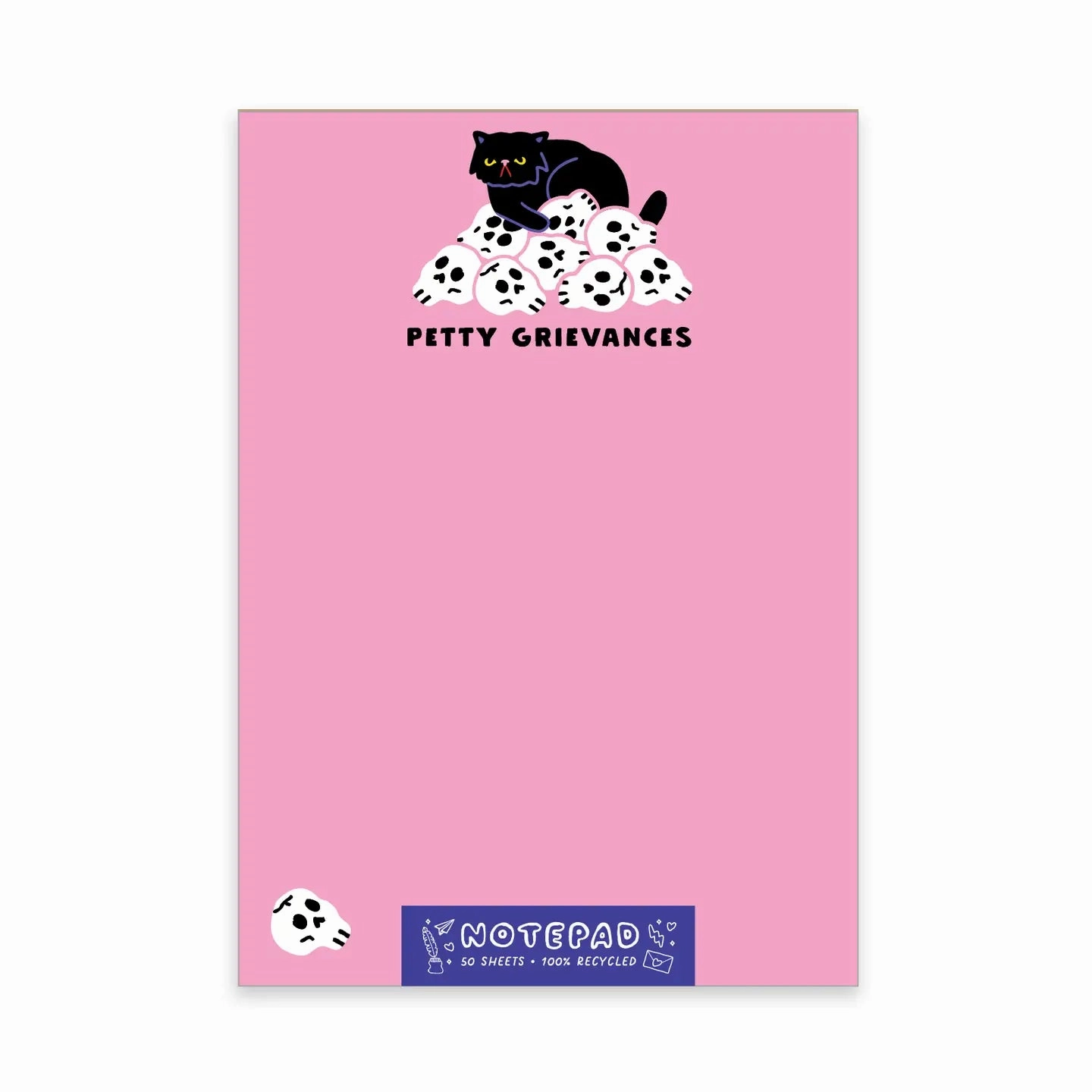 elegant solid Petty Grievances Cat Notepad