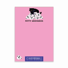 elegant solid Petty Grievances Cat Notepad