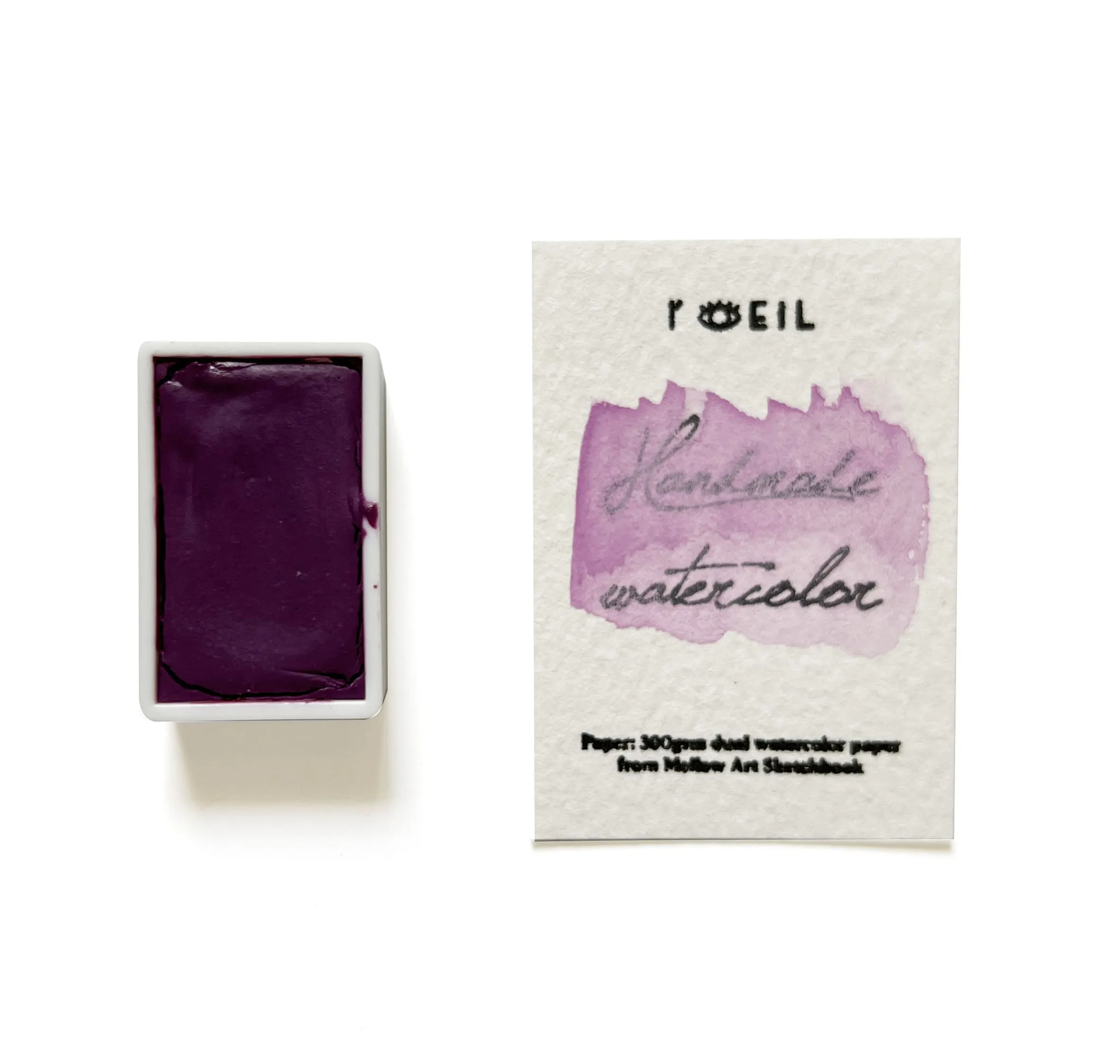 Phosphosiderite - Artist Grade Handmade Honey Based Watercolor Paint Full Pan 3.2Ml sleek flexible