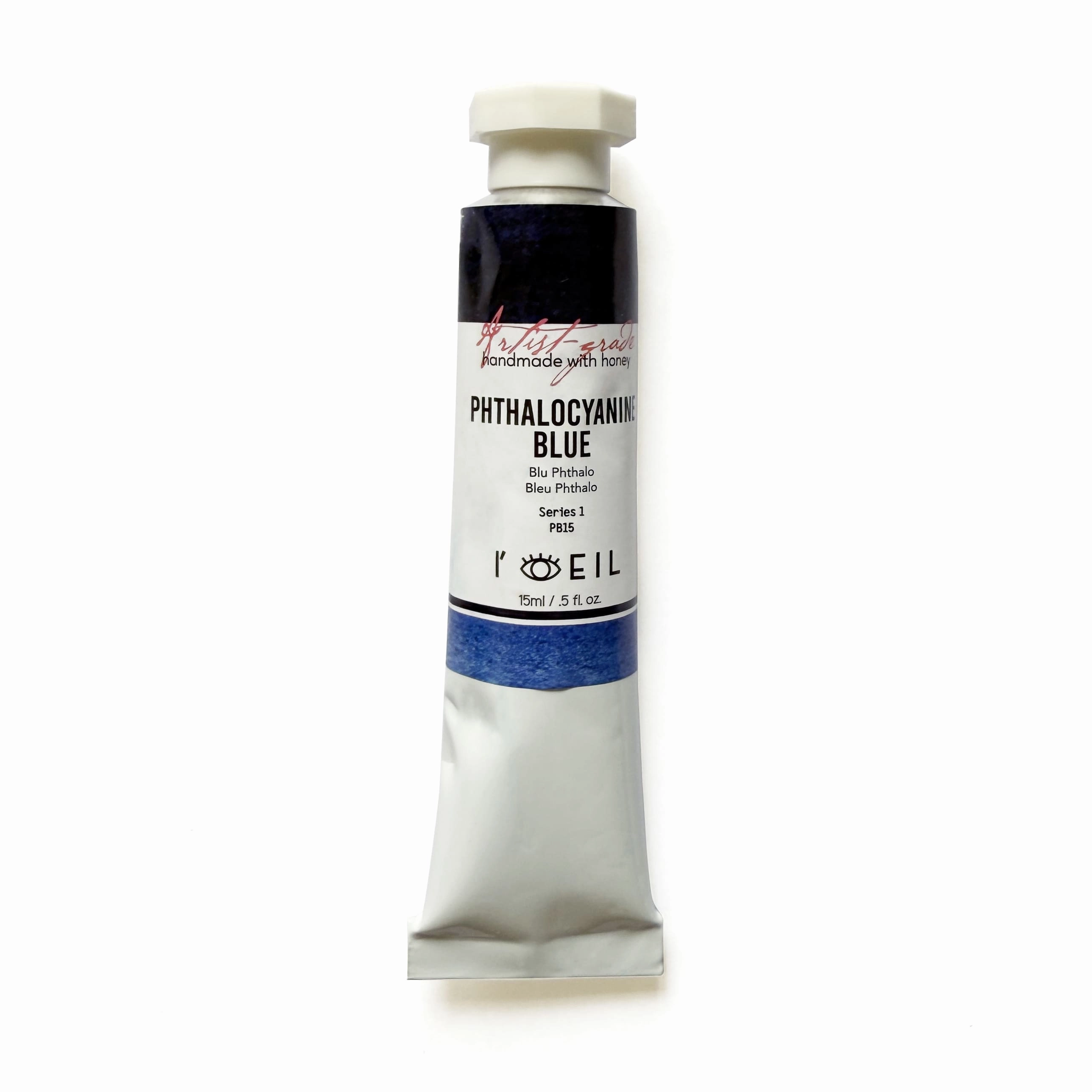limited new Phthalocyanine Blue Pb15 - Artist Grade Handmade Honey Based Watercolor Tube 15Ml