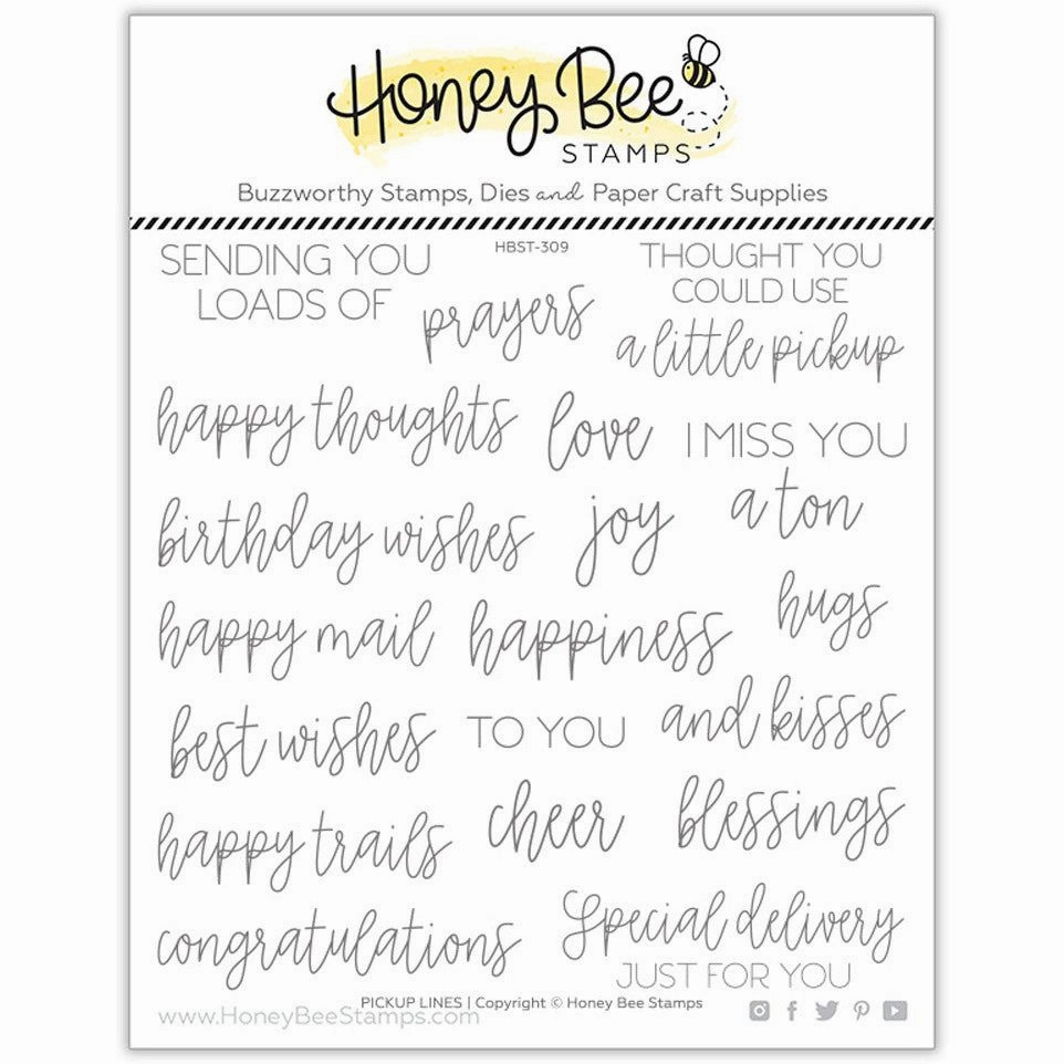 boxed Pickup Lines - 6X6 Stamp Set