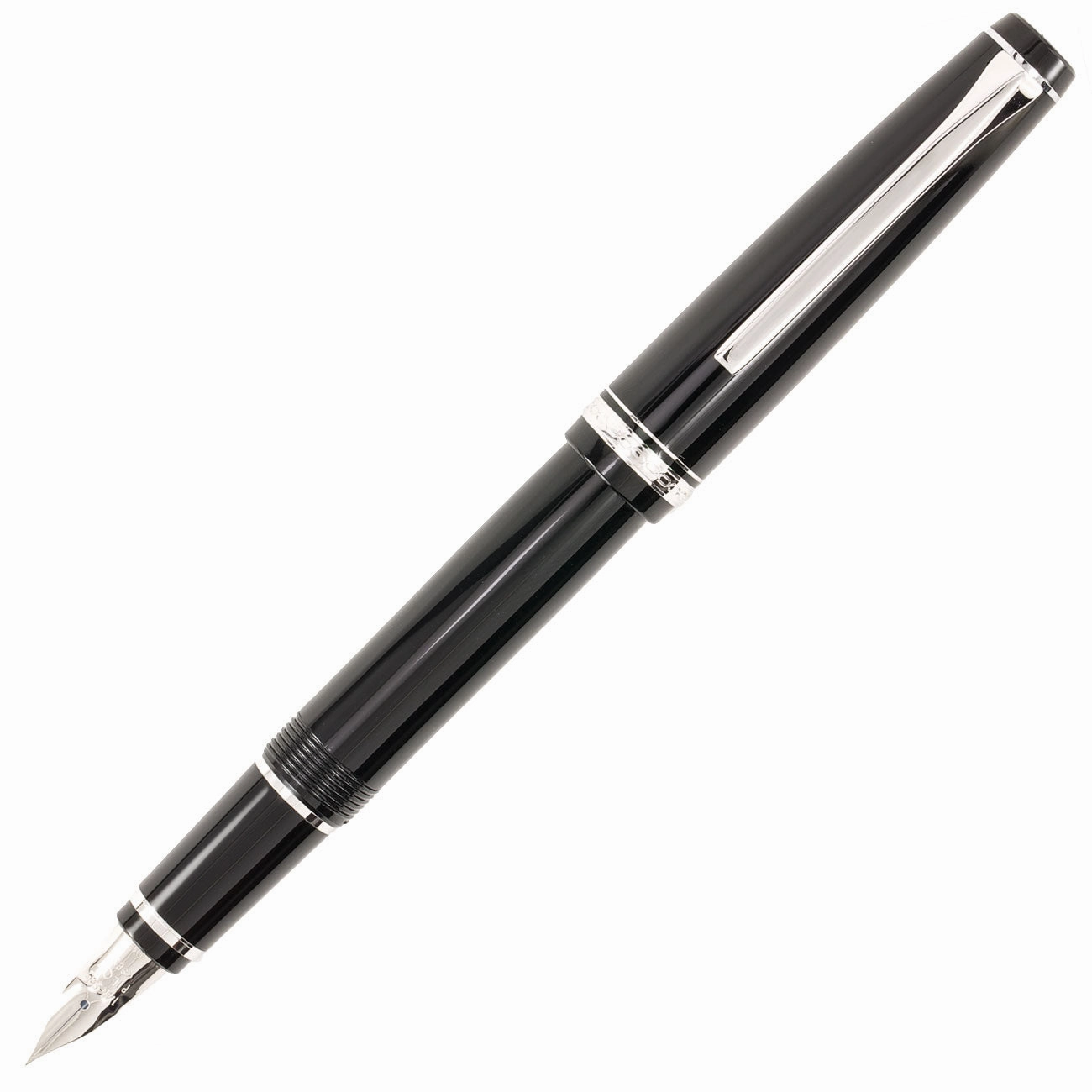 Pilot Falcon Black/Rhodium Fountain Pen bulk pastel