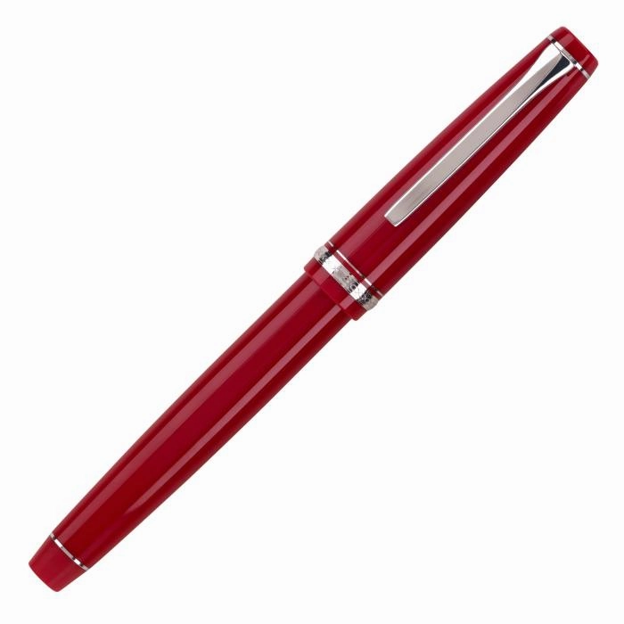 Pilot Falcon Red Fountain Pen round