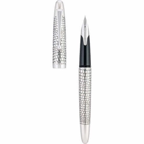 Pilot Sterling Silvern Ishidatami Fountain Pen metal vintage