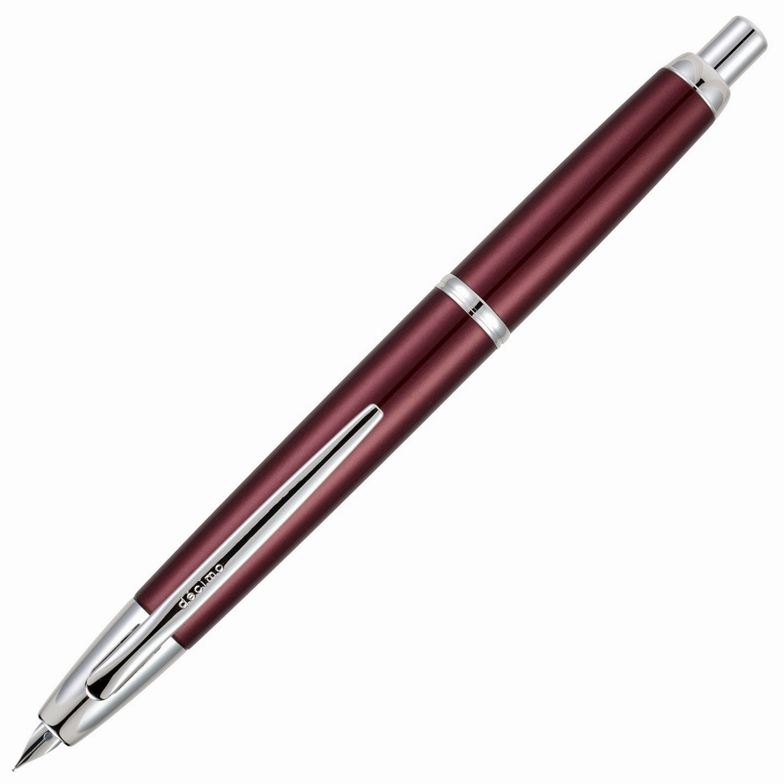 Pilot Vanishing Point Decimo Burgundy Fountain Pen superior