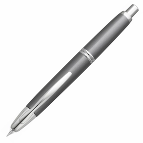 strong Pilot Vanishing Point Gunmetal Fountain Pen