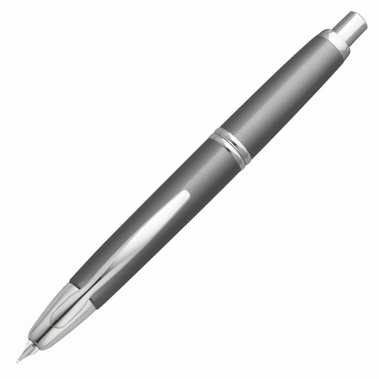 strong Pilot Vanishing Point Gunmetal Fountain Pen