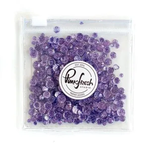 organic vivid Pink Fresh Glitter Drops-Amethyst