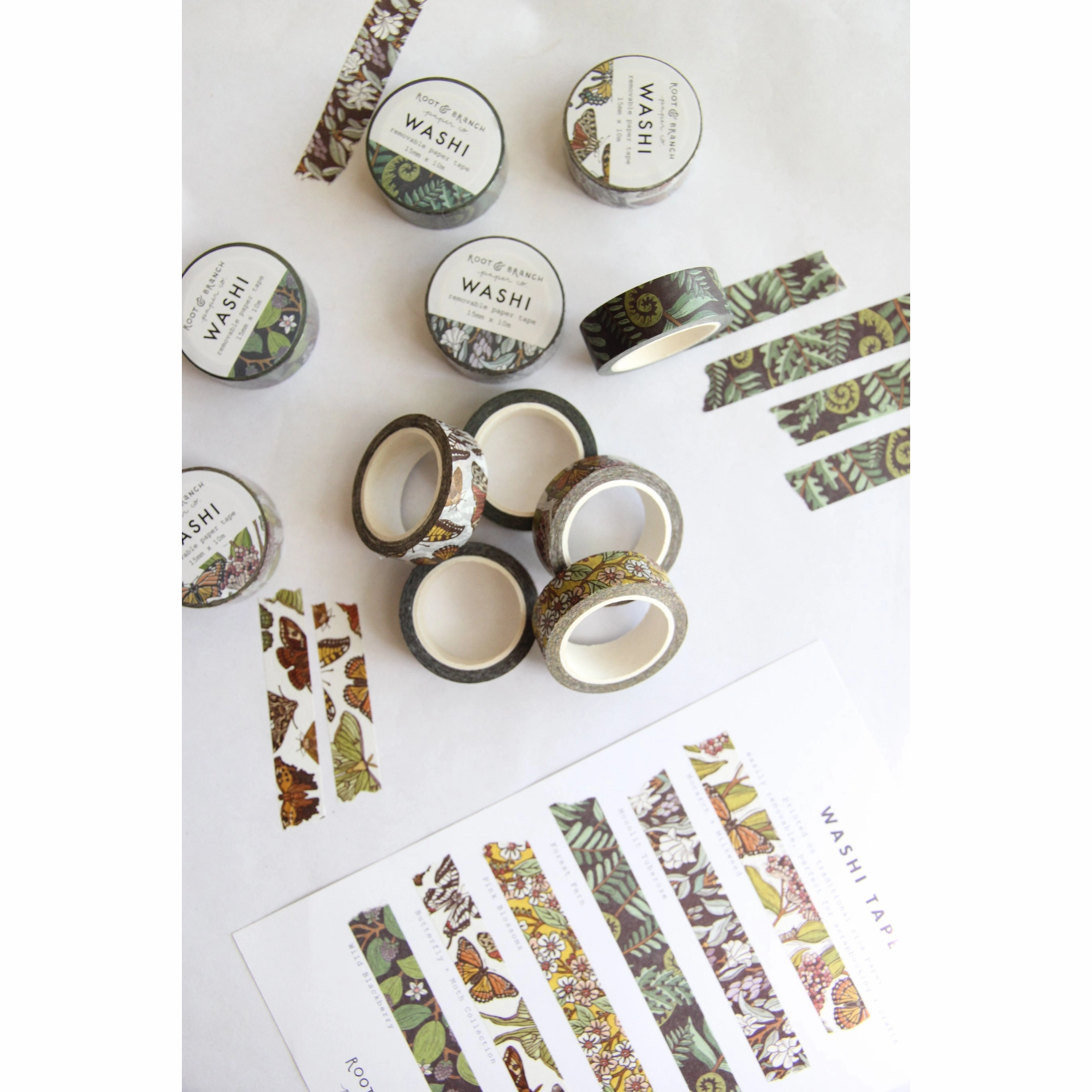 metallic large Pink Blossoms Washi Tape