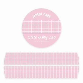 kit Pink Grid Washi Tape