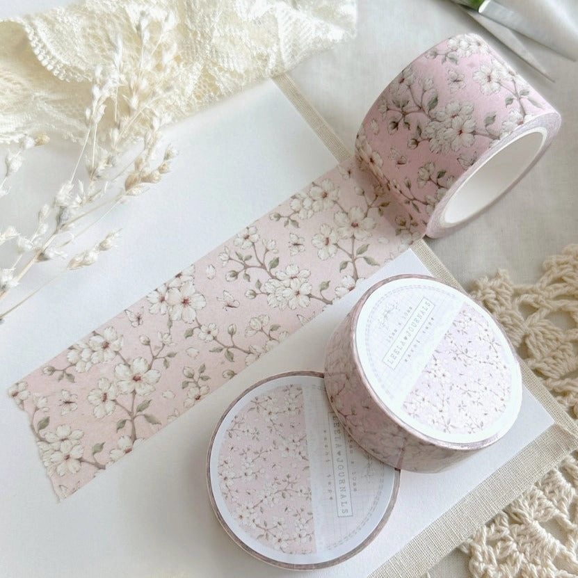 seasonal Pink Sakura Floral Washi Tape 30Mm