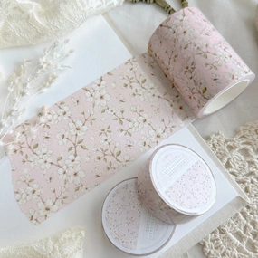 Pink Sakura Floral Washi Tape 60Mm glossy