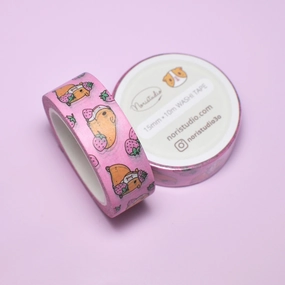 Pink Strawberries And Guinea Pig Washi Tape daily
