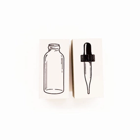 neutral Pipette Rubber Stamp Set