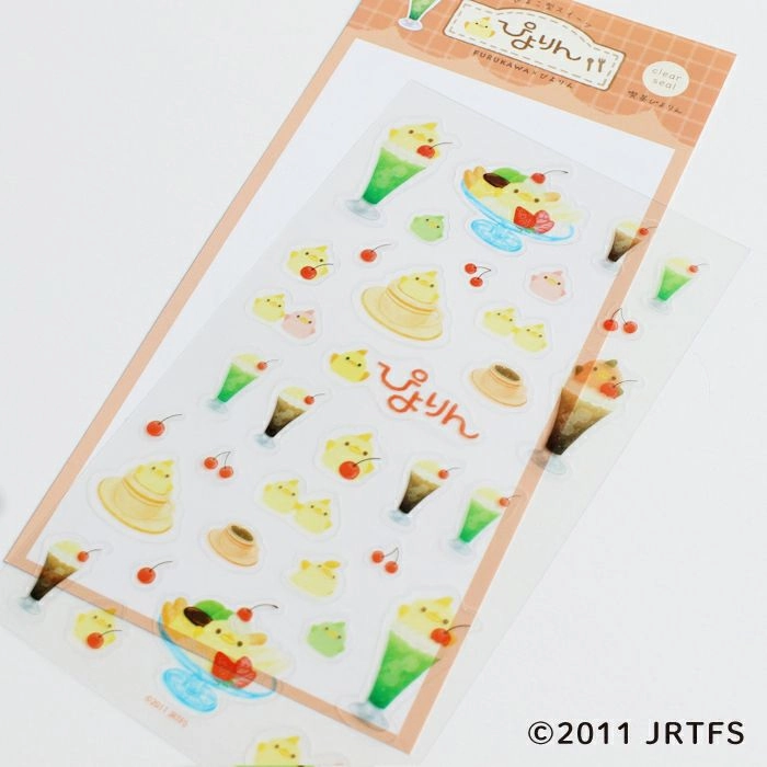 popular elegant Piyorin Transparent Sticker Sheet - Cafe