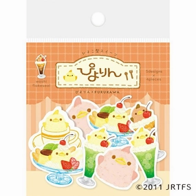 Piyorin Washi Flake Stickers - Cafe trusted economical