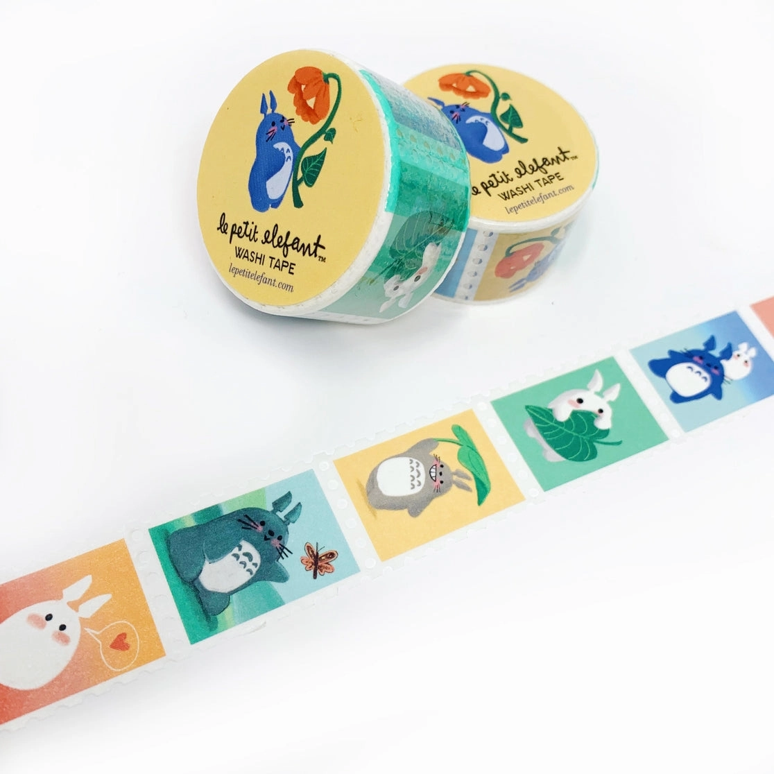 Plants And Totoro Stamp Washi Tape short