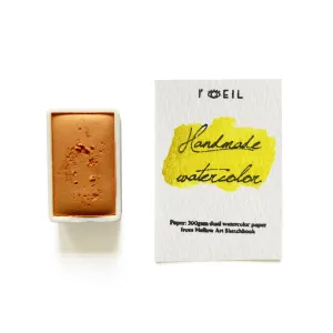new plastic Indian Yellow Synthetic Py83 - Artist Grade Handmade Honey Based Watercolor Paint Full Pan 3.2Ml