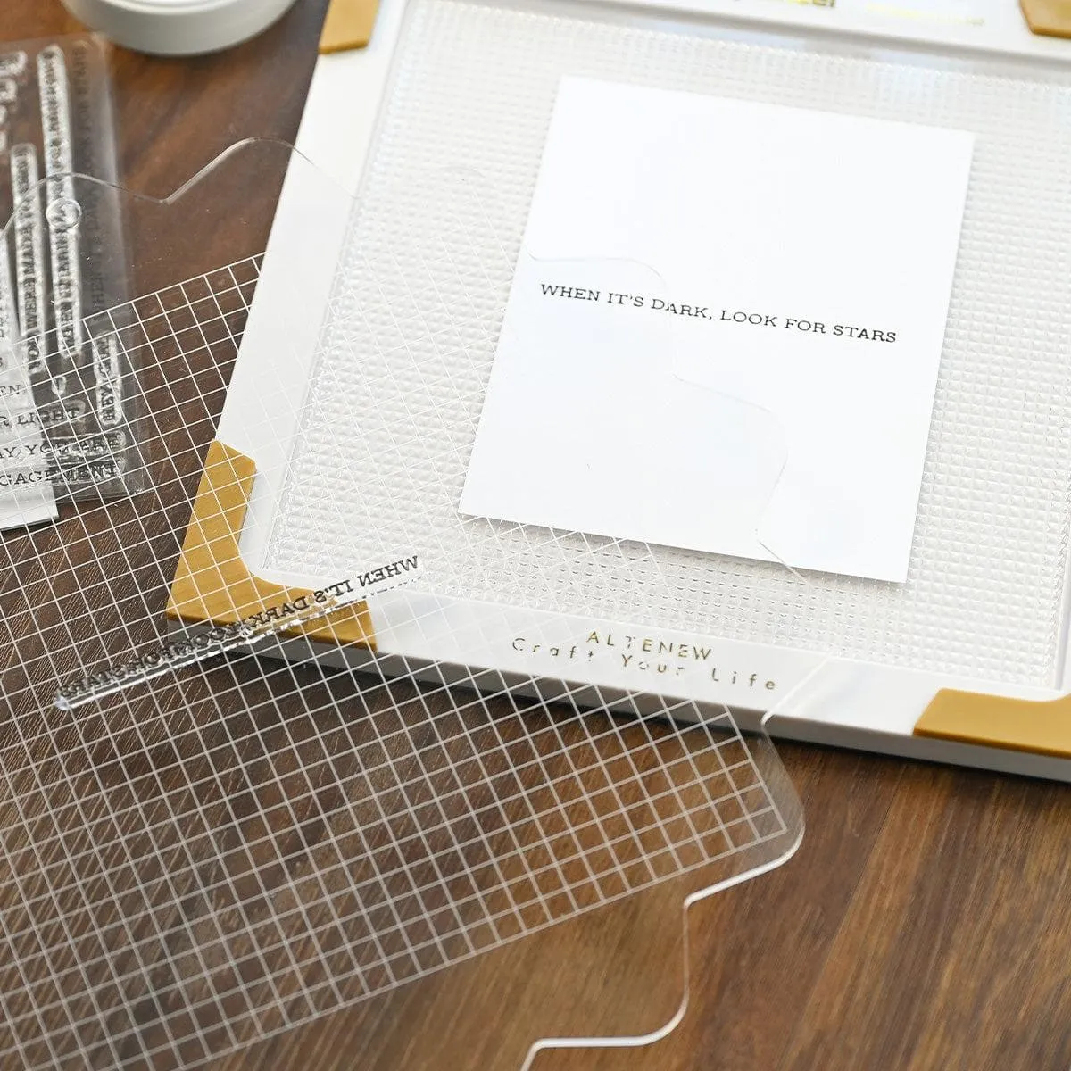Stampwheel - Square Grid Flip Plate large