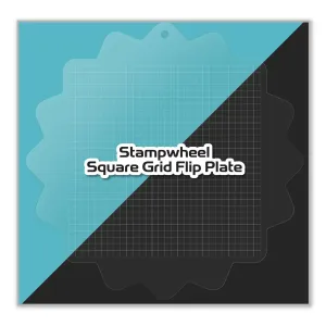 tiny Stampwheel - Square Grid Flip Plate