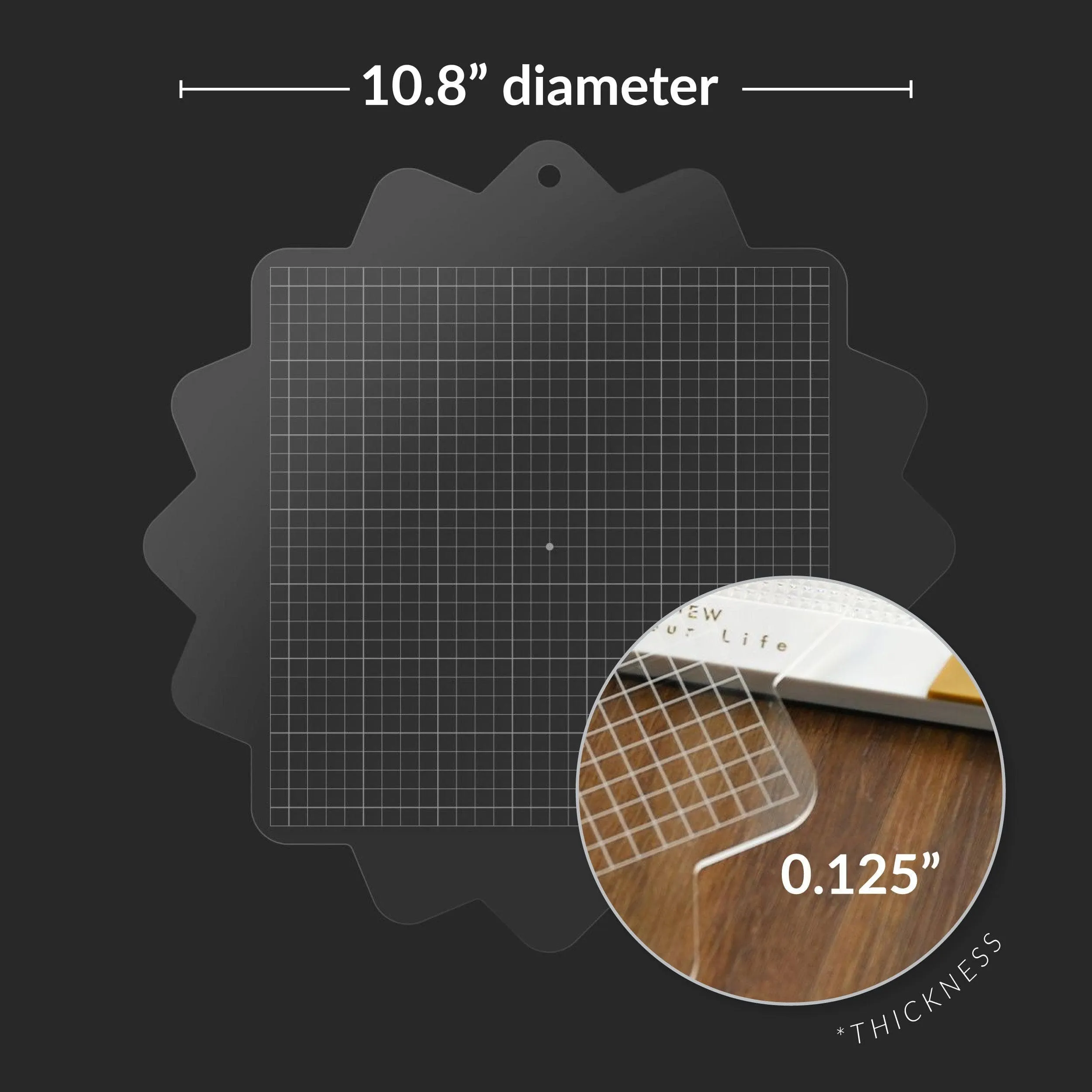 Stampwheel - Square Grid Flip Plate strong adjustable