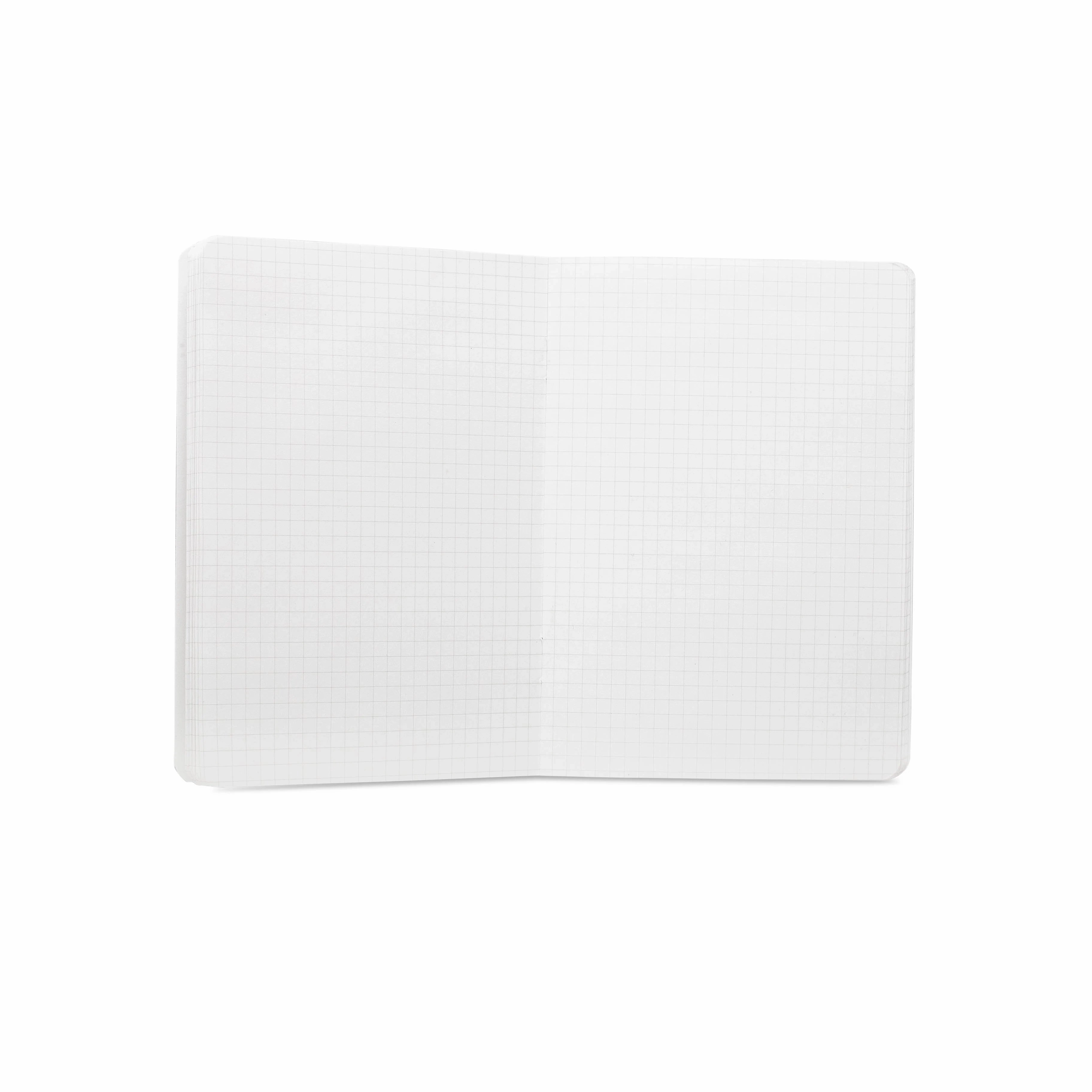 set strong Appointed Mini Linen Jotters - Set Of 3, Grid/Blank