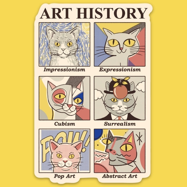 collapsible Art History Sticker