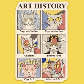 collapsible Art History Sticker