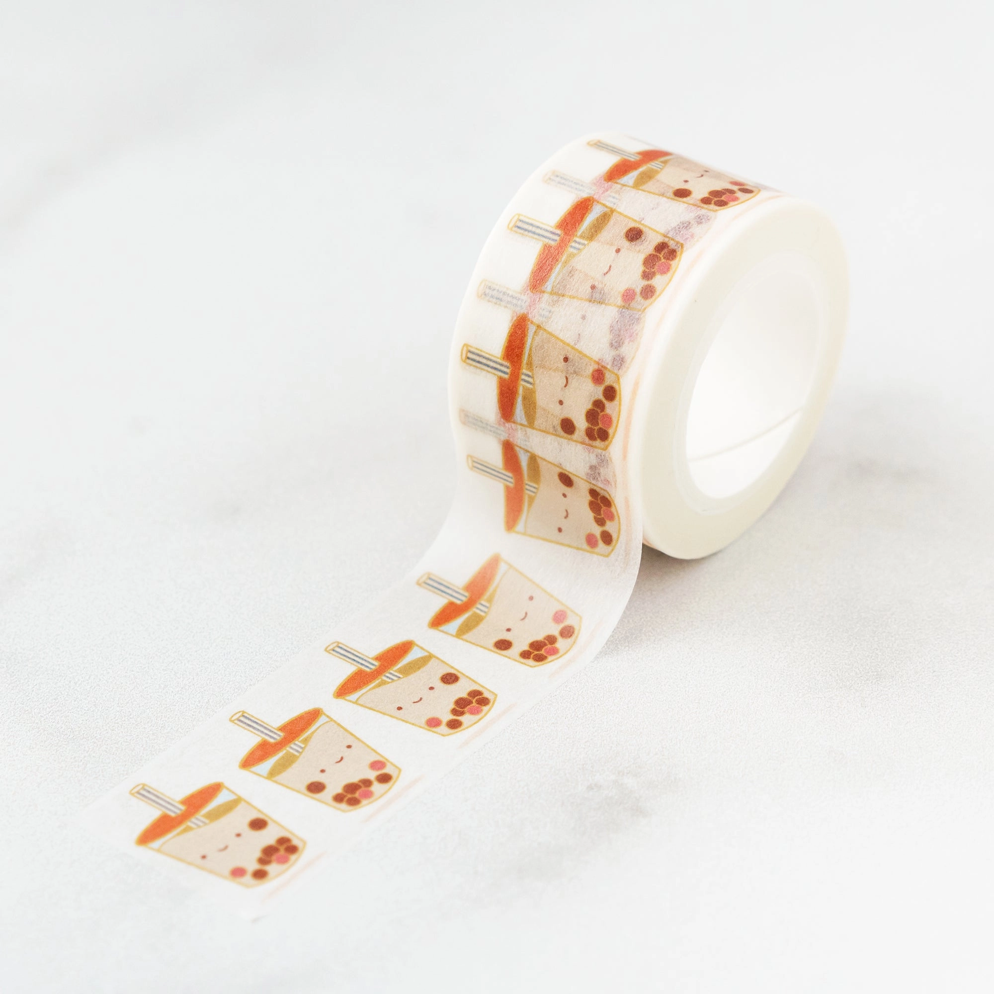 Happy Boba Balls Bubble Tea Washi Tape heatproof
