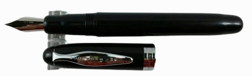 locking shiny Noodler'S Ink Ahab Black Pearl Flex Fountain Pen