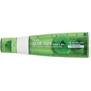 Plus Small Glue Tape Dispenser 3/16"X26' Green Tg-724 small
