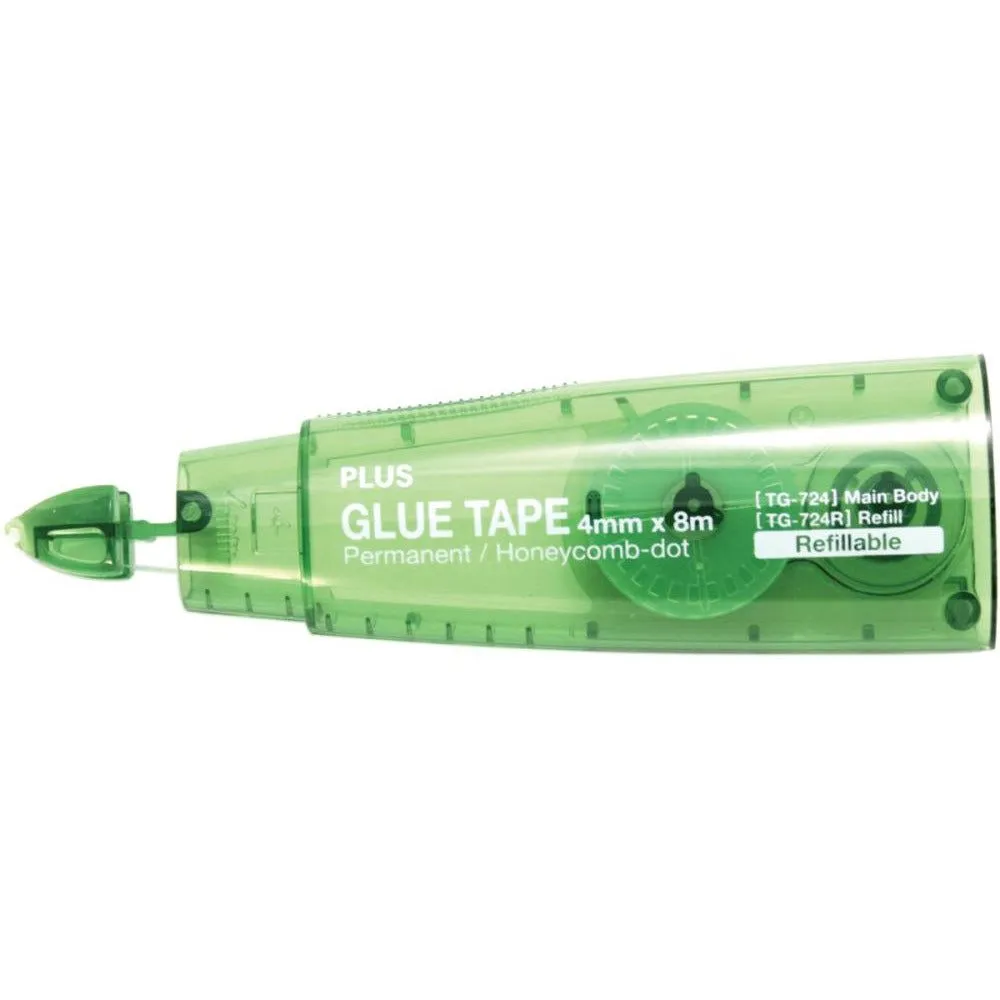 Plus Small Glue Tape Dispenser 3/16"X26' Green Tg-724 popular